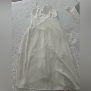 NWT Elegant White Satin Dress